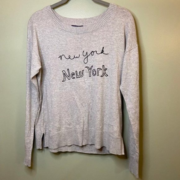 GAP Sweaters - GAP Grey New York Embroidered Sweater